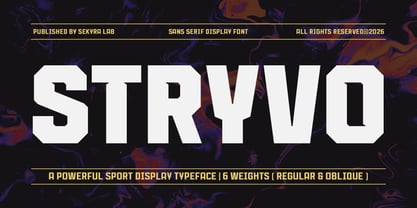 Stryvo Font Poster 1