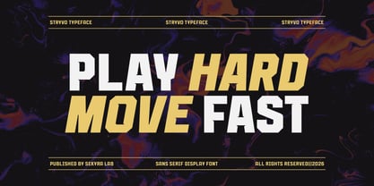 Stryvo Font Poster 3