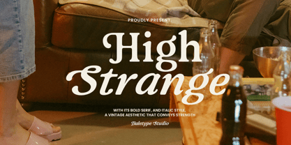 High Strange Font Poster 1