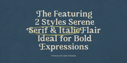 High Strange Font Poster 7