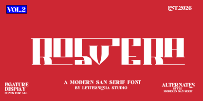 Rosvera Font Poster 1