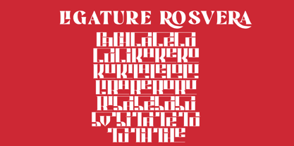 Rosvera Font Poster 3