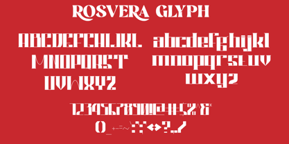 Rosvera Font Poster 2