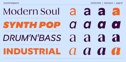 Quartet Font Poster 10
