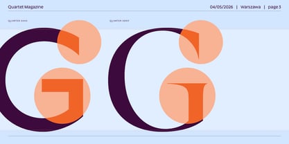 Quartet Font Poster 3