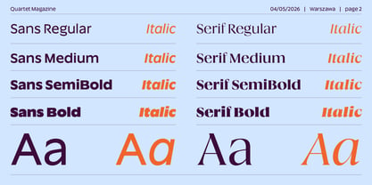 Quartet Font Poster 2