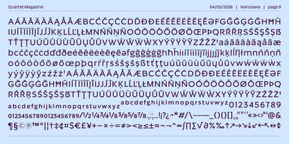 Quartet Font Poster 9