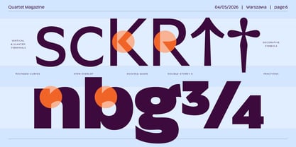 Quartet Font Poster 6