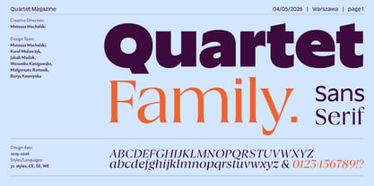 Quartet Font Poster 1