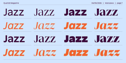 Quartet Font Poster 7