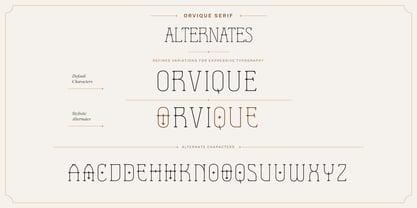 Orvique Font Poster 7