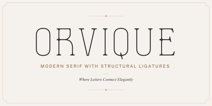 Orvique Font Poster 2