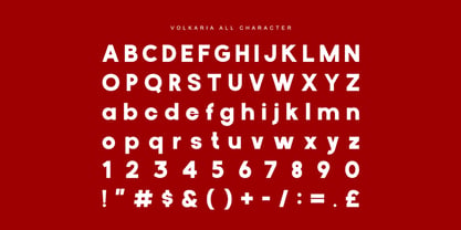 Volkaria Font Poster 2