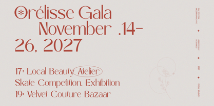 Falore Font Poster 8