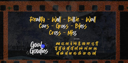 Goal Goodies Font Poster 8