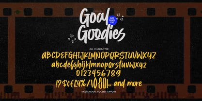 Goal Goodies Font Poster 7