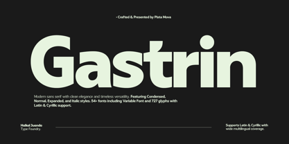 Gastrin Font Poster 1
