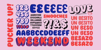 Pucker Up Font Poster 1