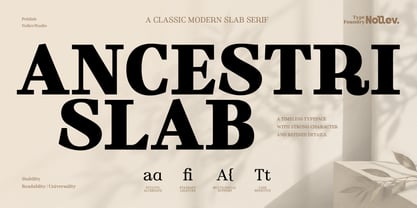 Ancestri Slab Font Poster 1