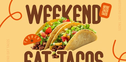 Tacozy Font Poster 3