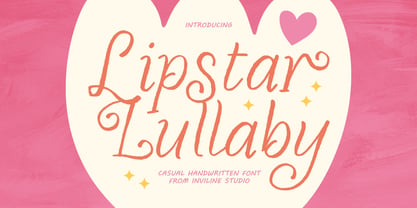 Lipstar Lullaby Font Poster 1