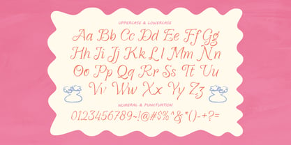 Lipstar Lullaby Font Poster 8
