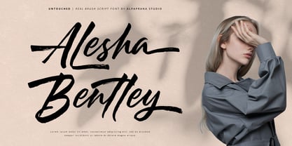 Untouched Font Poster 2