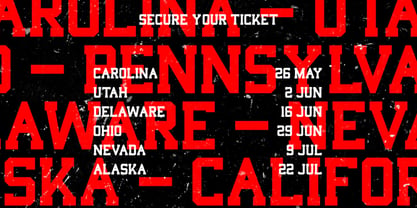 Xtrack Font Poster 4