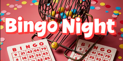 Bingo Night Font Poster 1