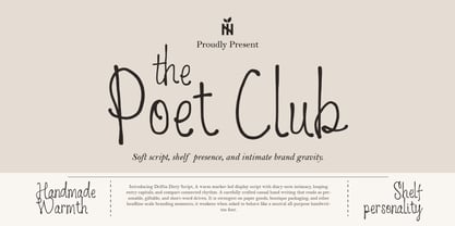 PoetClub Font Poster 1