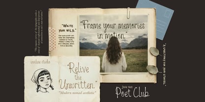 PoetClub Font Poster 2