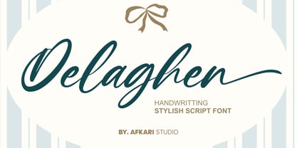Delaghen Font Poster 1