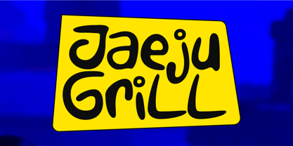 Jaeju Grill Font Poster 1