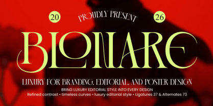 Blonare Font Poster 1