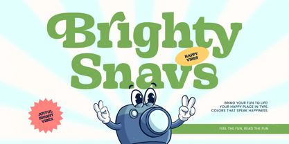 Brighty Snavs Font Poster 1