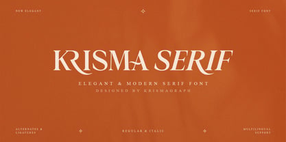 Krisma Serif Font Poster 1