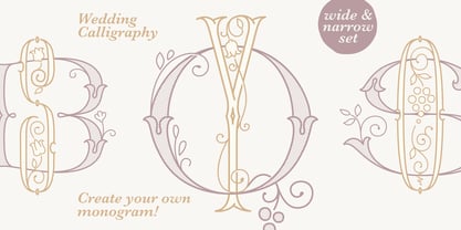 Wedding Calligraphy Font Poster 1