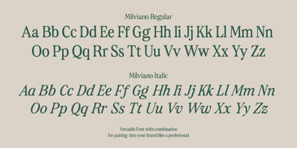 Milviano Font Poster 10