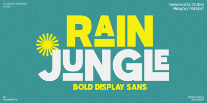 Rain Jungle Font Poster 1