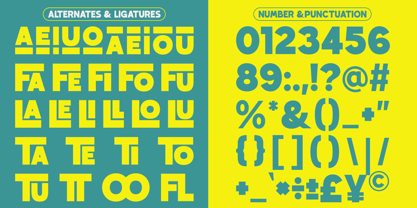 Rain Jungle Font Poster 9