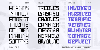 Escape Font Poster 10
