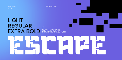 Escape Font Poster 1