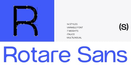 OS Rotare Sans Font Poster 1