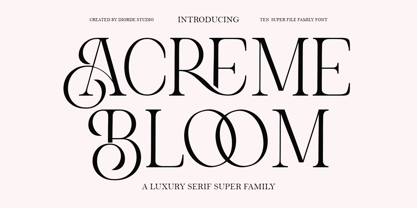 Acreme Bloom Font Poster 1