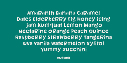 Rugmelt Font Poster 2