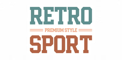 Varsity Athletic Font Poster 4