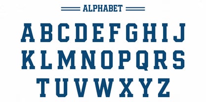 Varsity Athletic Font Poster 2