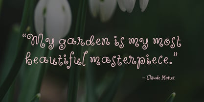Wildflower Garden Font Poster 12