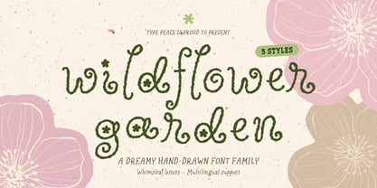 Wildflower Garden Font Poster 1