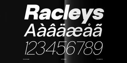 Racleys Font Poster 6